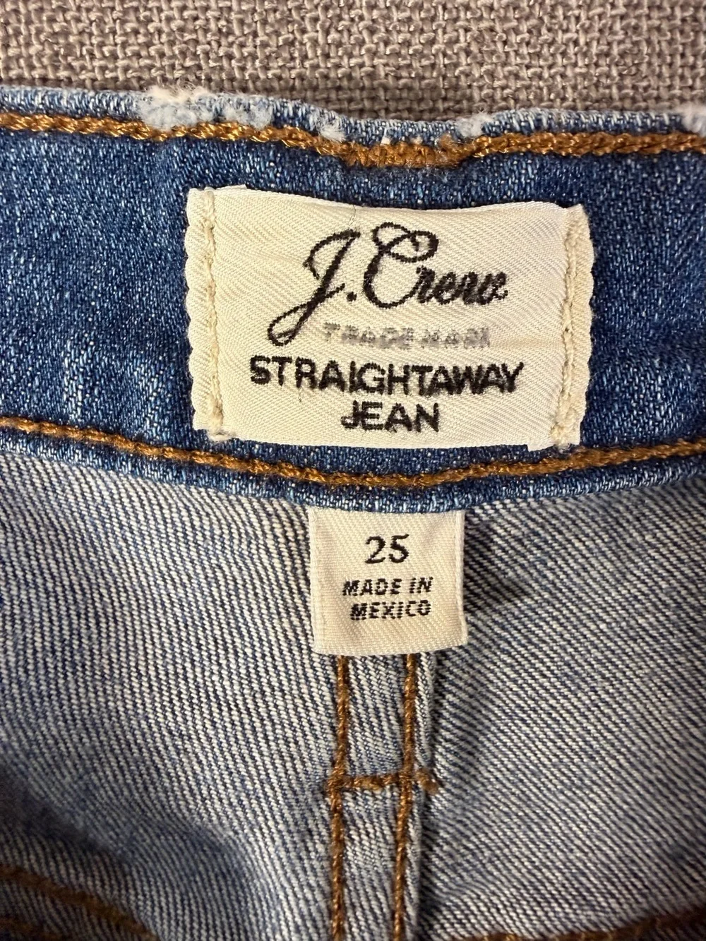 J. Crew Medium Blue Straight-Leg Jeans